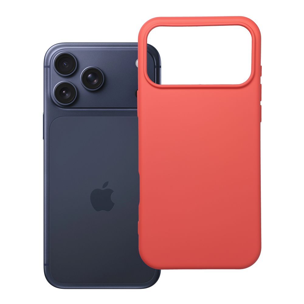 Husa Silicone pentru iPhone 17 Pro Max / 18 Pro Max (Low Camera Edge) Peach