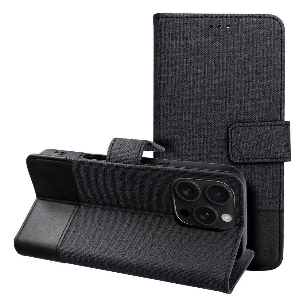 Husa Gomma Book Flip pentru iPhone 17 AIR Negru