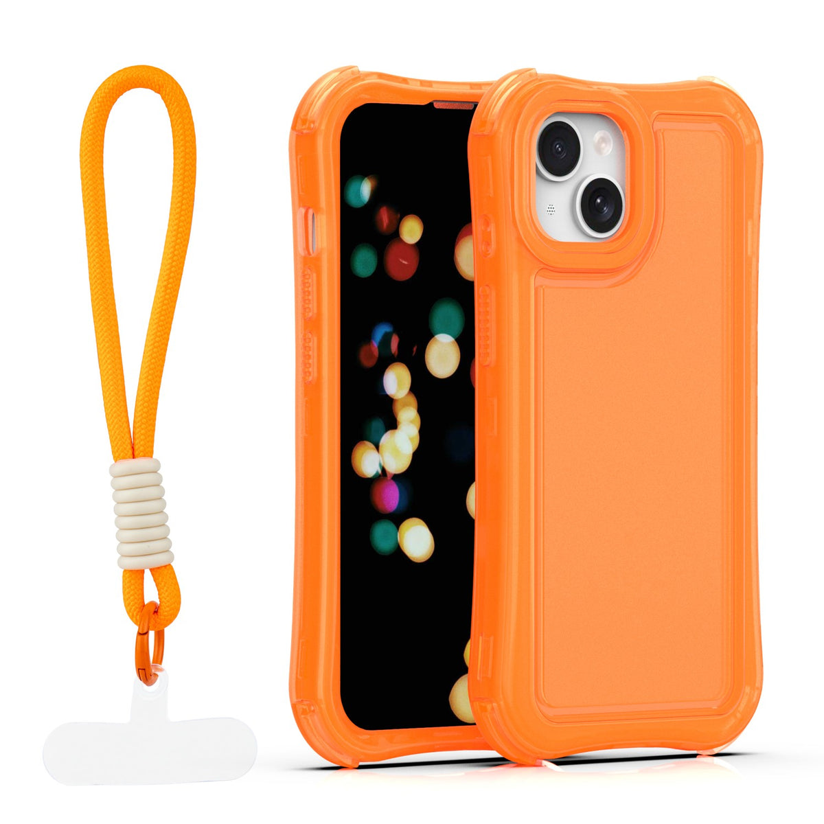 Husa Safepop cu Curea pentru iPhone 14 6,1" Portocaliu