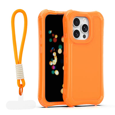Husa Safepop cu Curea pentru iPhone 15 Pro 6,1" Portocaliu