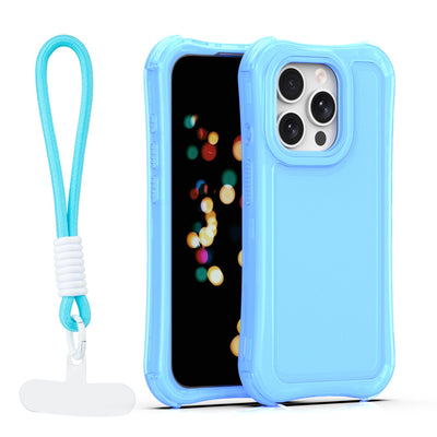 Husa Safepop cu Curea pentru iPhone 15 Pro 6,1" Albastru