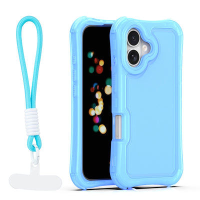 Husa Safepop cu Curea pentru iPhone 16 6,1" Albastru