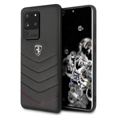 Husa Ferrari Hardcase Fehquhcs69bk S20 Ultra G988 Negru/Negru Heritage