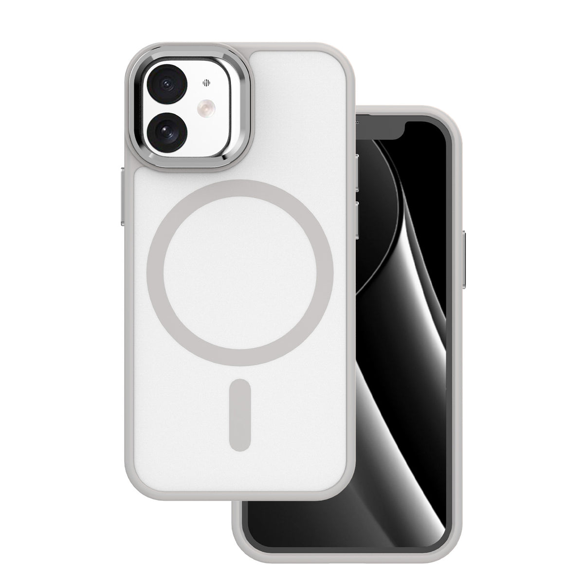 Husa Frozen Mag pentru iPhone 12 / 12 Pro 6,1" Gri