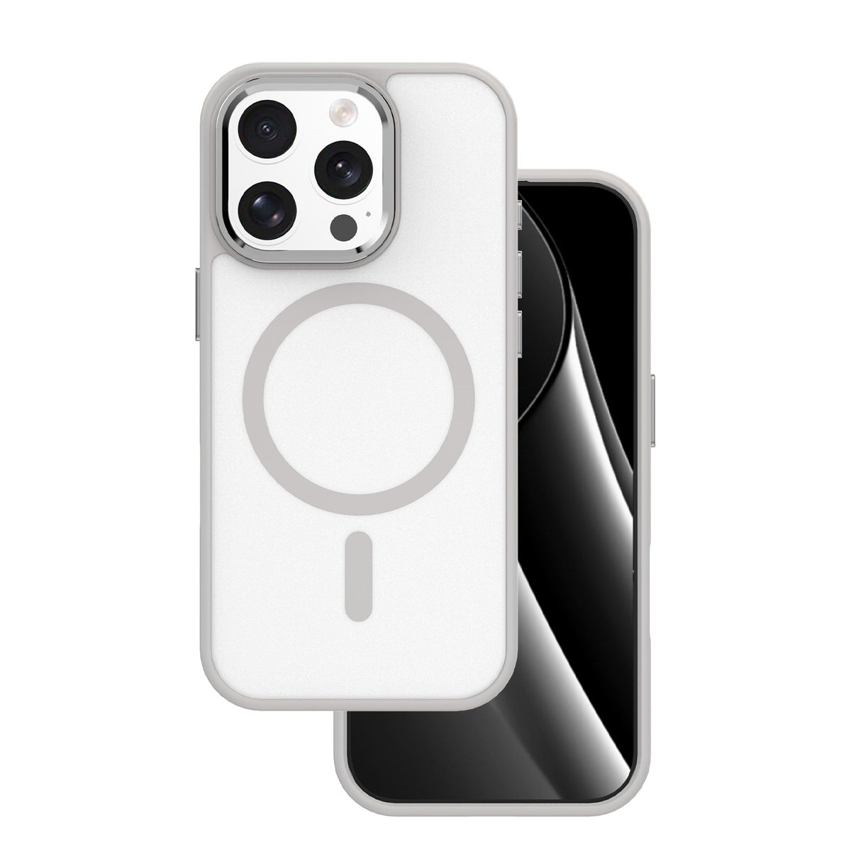 Husa Frozen Mag pentru iPhone 16 Pro Max 6,9" Gri