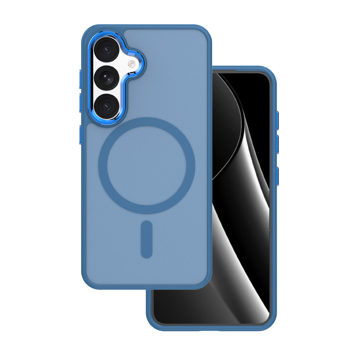 Husa Frozen Mag pentru Samsung Galaxy S24 FE Bleumarin