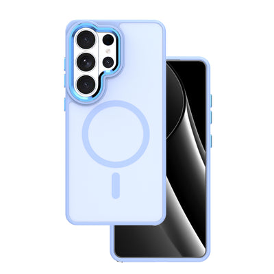 Husa Frozen Mag pentru Samsung Galaxy S26 Ultra Albastru deschis