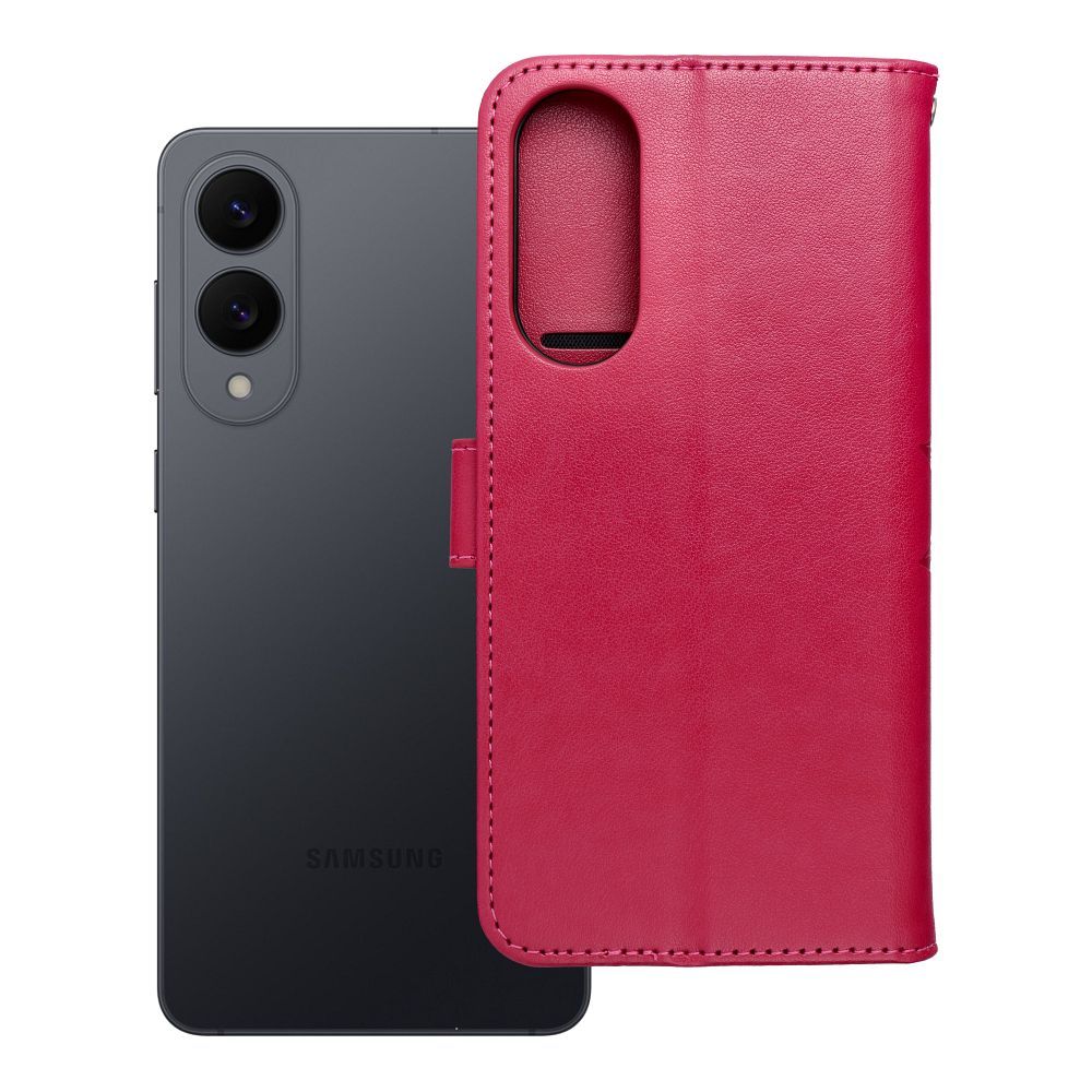 Husa Mezzo Book Flip pentru Samsung S25 Edge Mandala Magenta
