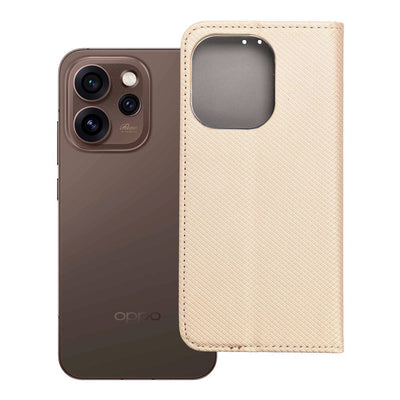 Husa Smart Book pentru Oppo Reno 15 PRO 5G Auriu
