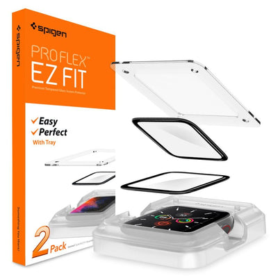Folie Spigen Proflex EZ Fit Hybrid Glass pentru Apple Watch 4/5/6/SE (44mm)