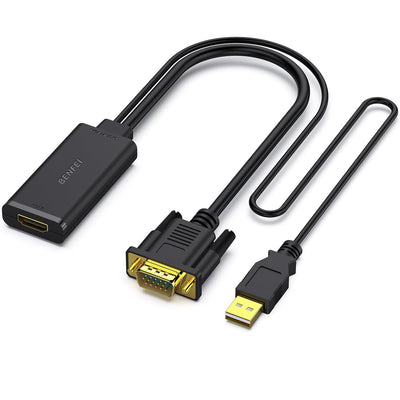 Adaptor Benfei VGA To Hdmi 1080P cu Audio Negru