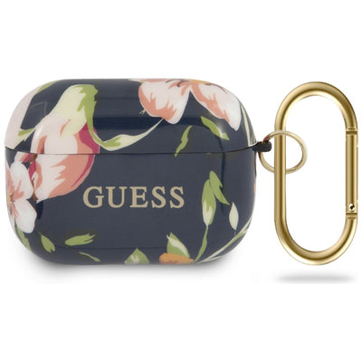 Husa Guess Guacaptpubkfl03 AirPods Pro Cover Albastru/Albastru N.3 Flower Collection