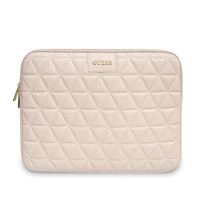 Husa laptop Guess Quilted Cover pentru A 13" Laptop - Roz