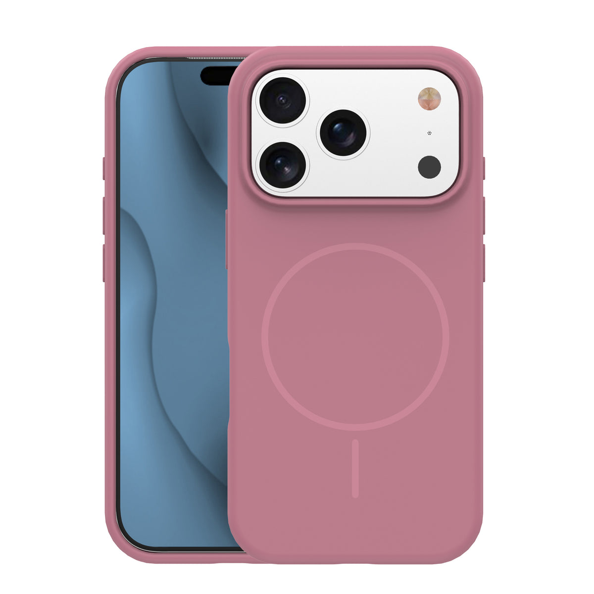 Husa Silicone Thin Mag pentru iPhone 16 6,1" Rose