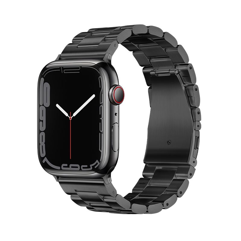 Curea Forcell To Apple Watch F-design Fa10 Steel Clasp 38 / 40 / 41 Mm Negru