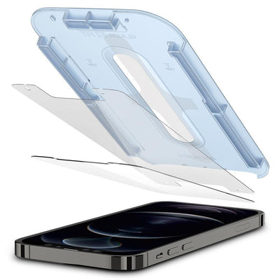Folie Spigen Glas.tr EZ Fit sticla pentru iPhone 12 / iPhone 12 Pro - 2 Pcs.