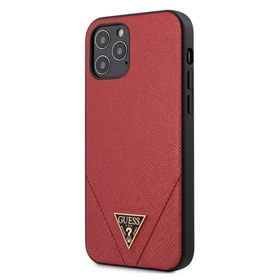 Husa Guess iPhone 12 Pro Max 6.7" Rosu/Rosu Hardcase Saffiano