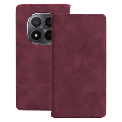 Husa Smart Suede pentru Xiaomi Redmi Note 15 5G Maroon