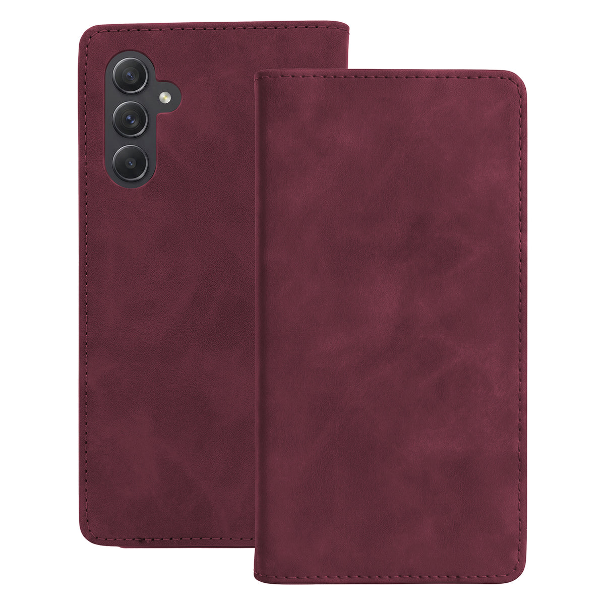 Husa Smart Suede pentru Samsung Galaxy A54 5G Maroon