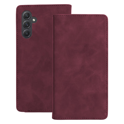 Husa Smart Suede pentru Samsung Galaxy A34 Maroon