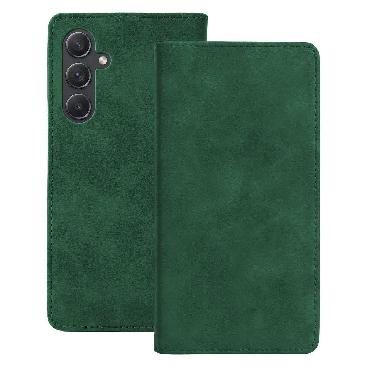 Husa Smart Suede pentru Samsung Galaxy A55 5G Verde