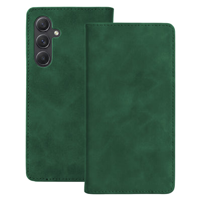Husa Smart Suede pentru Samsung Galaxy A55 5G Verde