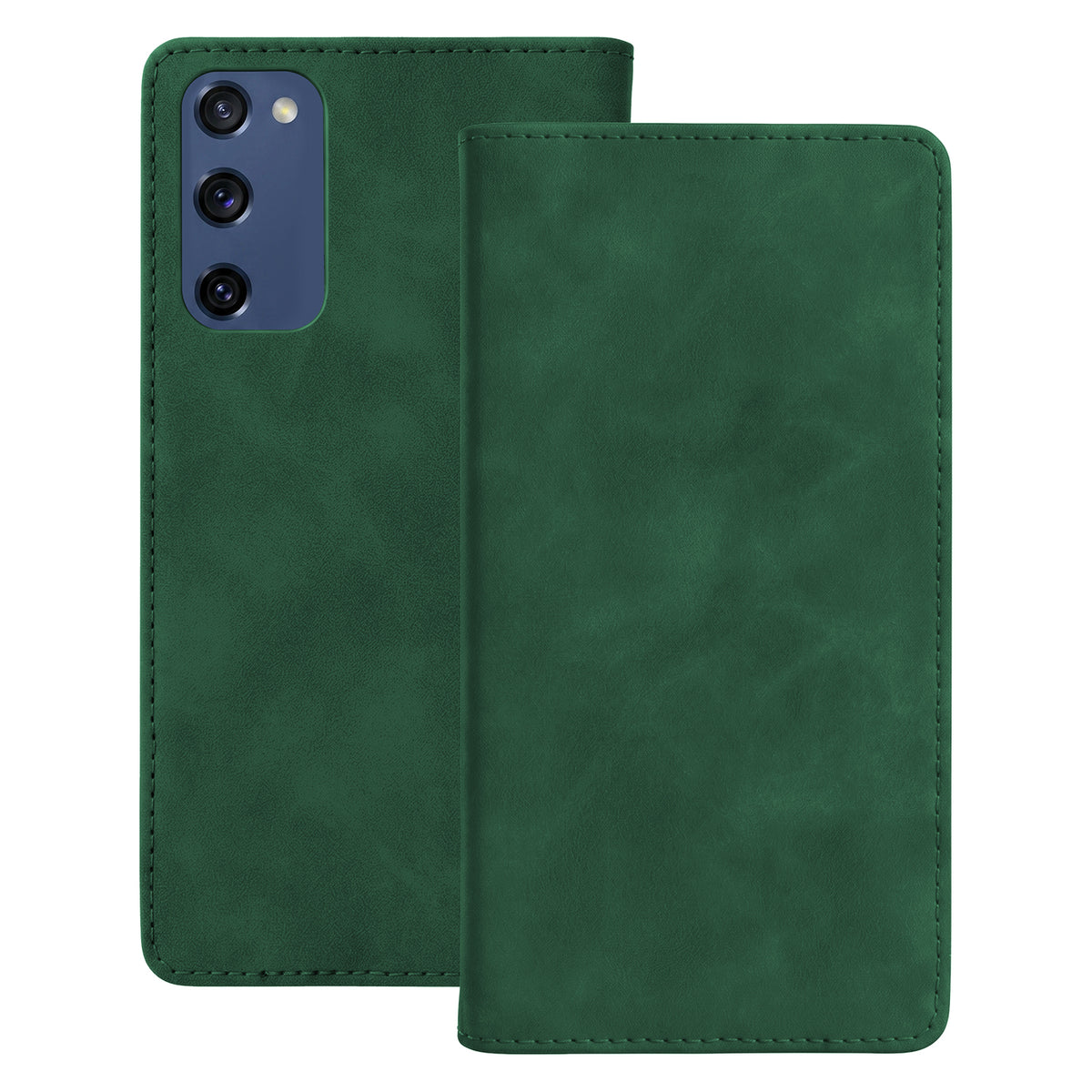 Husa Smart Suede pentru Samsung Galaxy S20 FE / S20 Lite / S20 FE 5G Verde