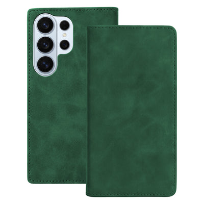 Husa Smart Suede pentru Samsung Galaxy S25 Ultra Verde