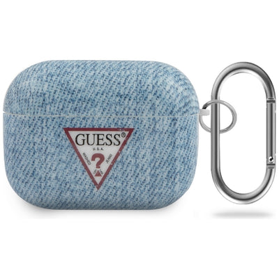 Husa Guess Guacaptpujullb AirPods Pro Cover Albastru/Albastru deschis Jeans Collection