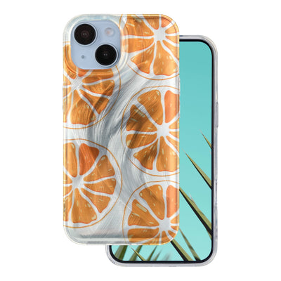 Husa Ultra Trendy Summer pentru iPhone 14 6,1" Portocaliu