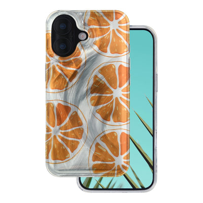 Husa Ultra Trendy Summer pentru iPhone 16 6,1" Portocaliu