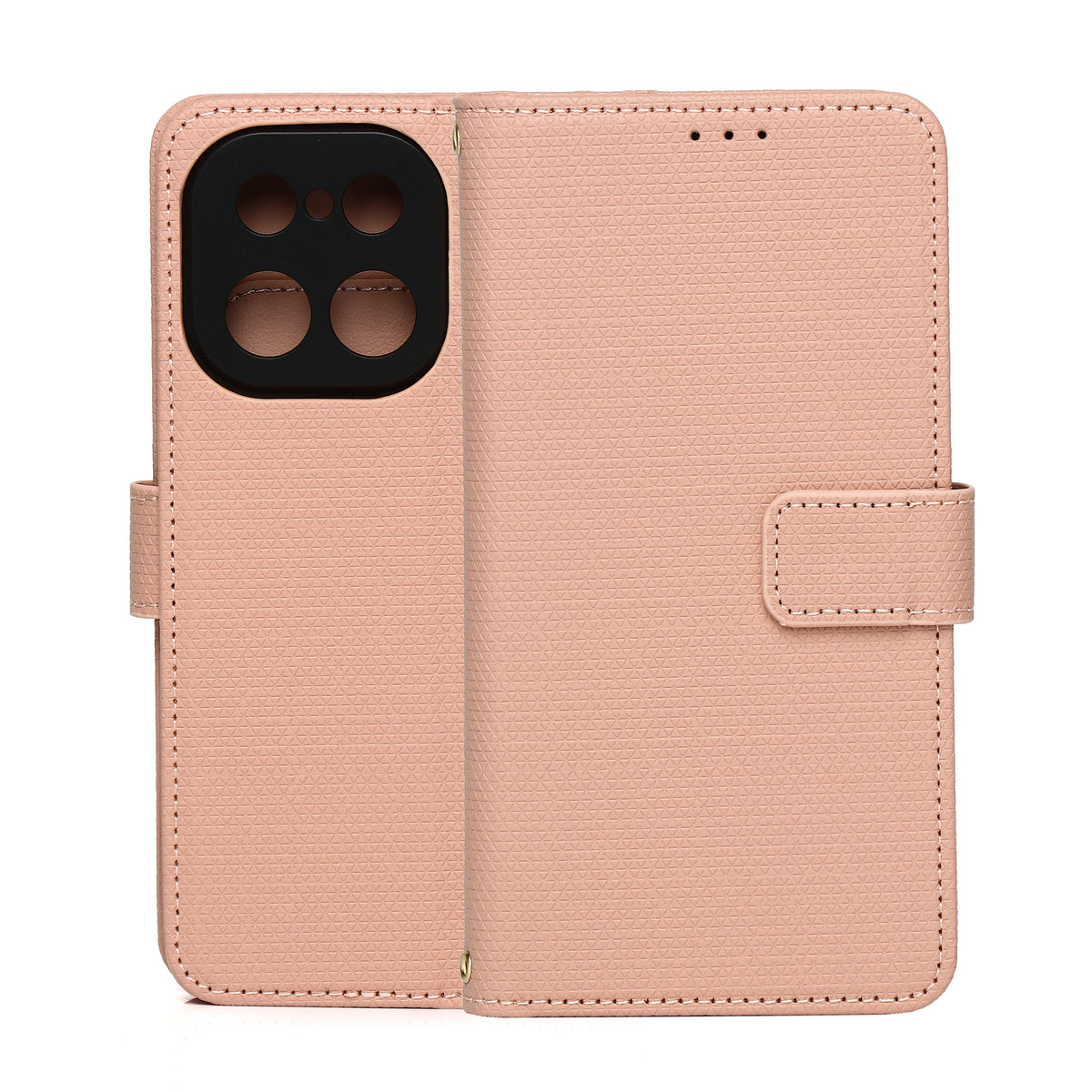 Husa Smart Triangle pentru Realme 16 Pro Plus 5G Roz