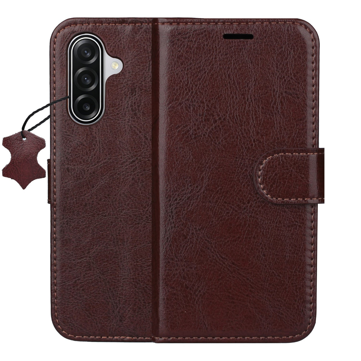 Husa Smart Luxe piele pentru Samsung Galaxy A36 5G / A56 5G Maro