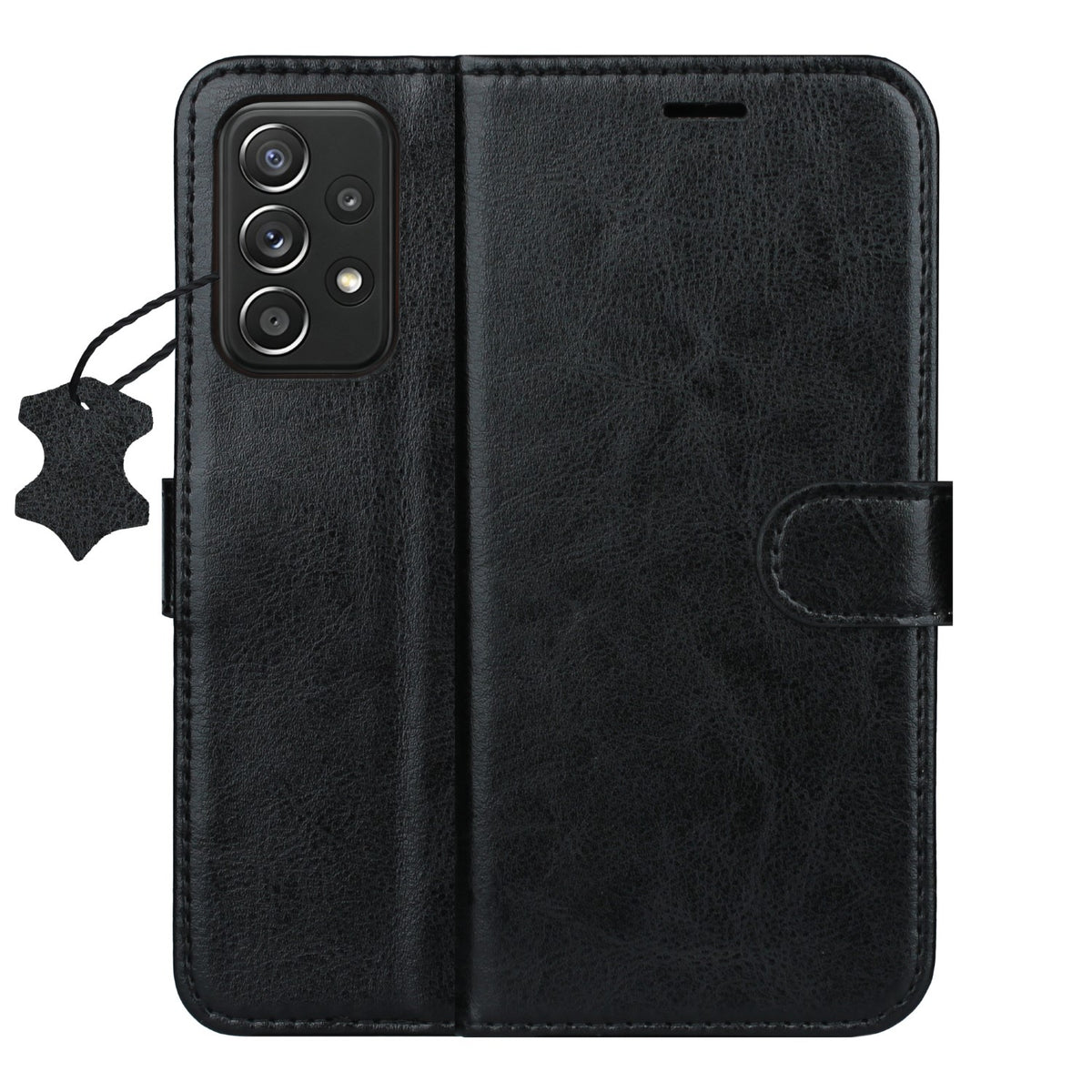 Husa Smart Luxe piele pentru Samsung Galaxy A52 4G / A52 5G / A52s 5G Negru