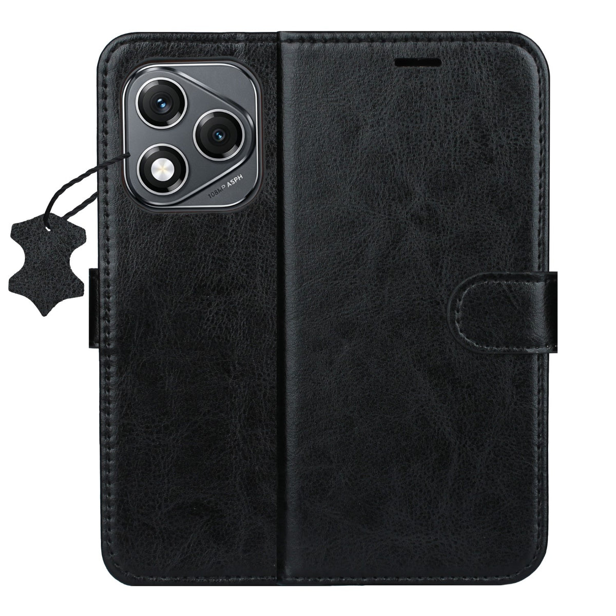 Husa Smart Luxe Leather pentru Honor 400 Lite Negru