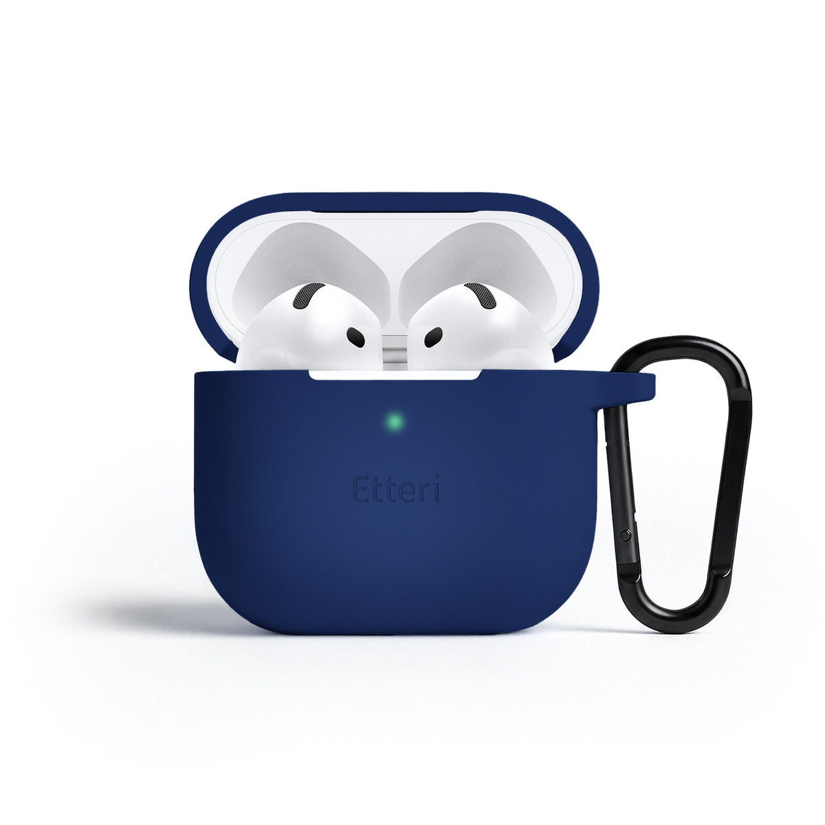Husa Etteri Silicone pentru AirPods 4 Albastru inchis