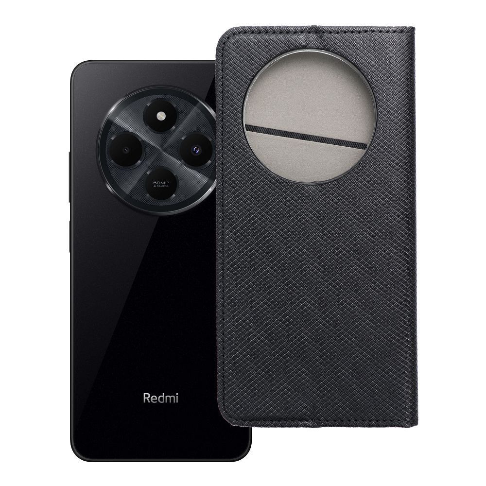 Husa Smart Book pentru Oppo Reno 12F Negru