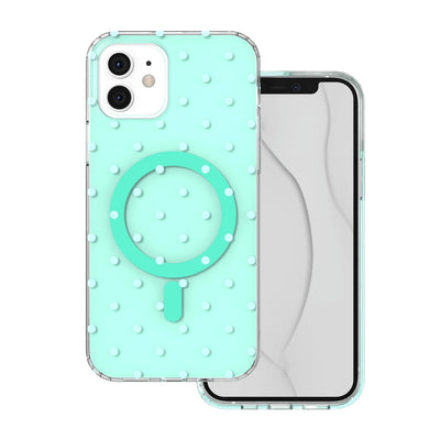 Husa Bubble Dots Mag pentru iPhone 11 Verde