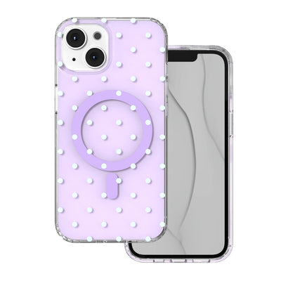 Husa Bubble Dots Mag pentru iPhone 13 / 14 6,1" Mov
