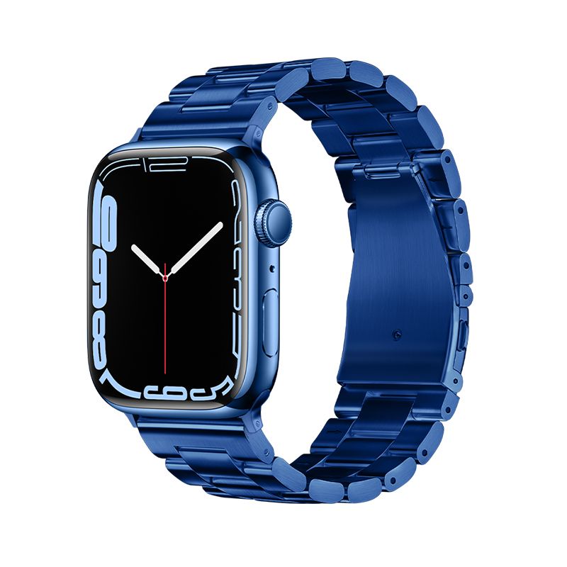 Curea Forcell To Apple Watch F-design Fa10 Steel Clasp 38 / 40 / 41 Mm Albastru
