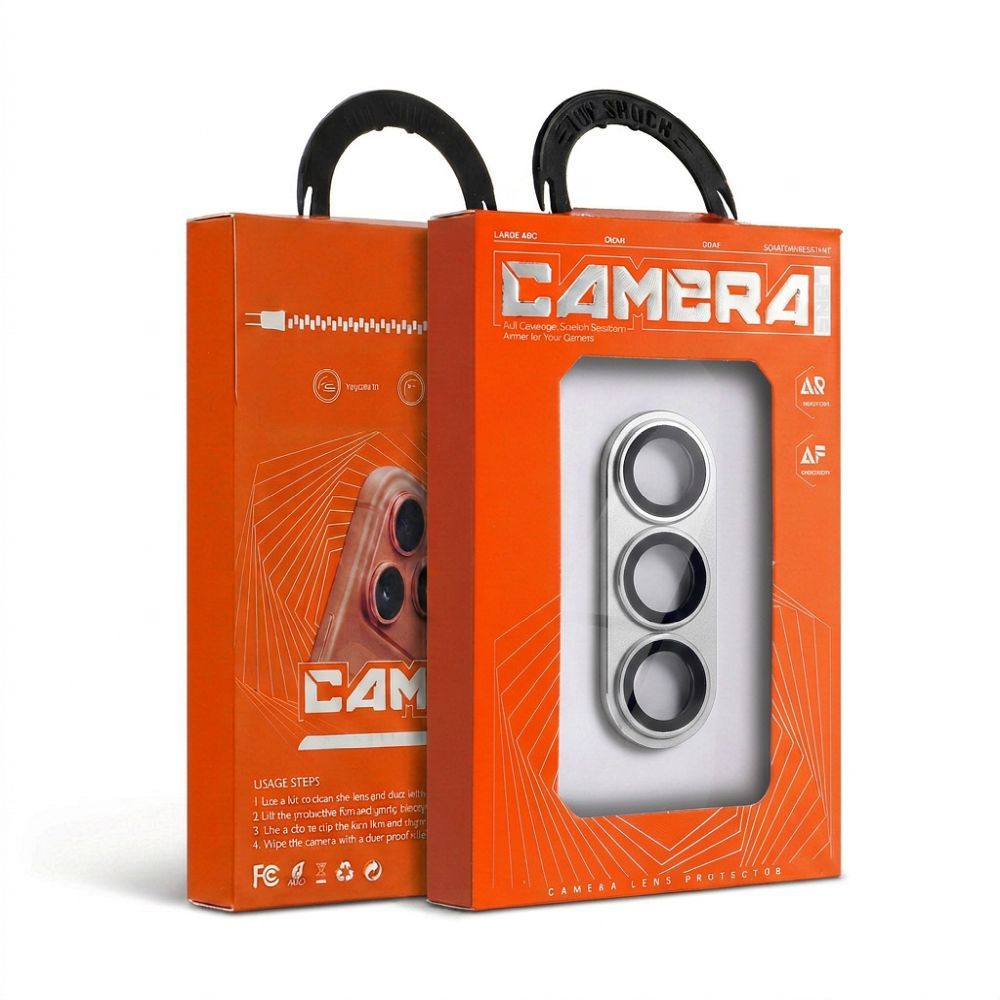 Folie sticla lentila camerei pentru Samsung S26 AR+AF Full Metal Argintiu