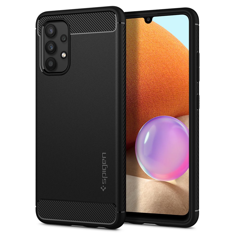 Husa Spigen Rugged Armor pentru Samsung Galaxy A52 / A52s - Matte Negru