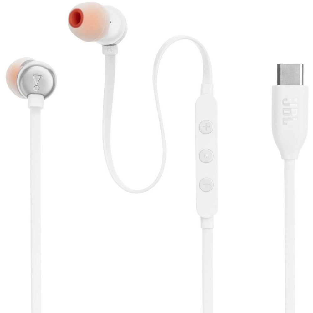 Casti JBL Wire USB C Tune 310C Alb