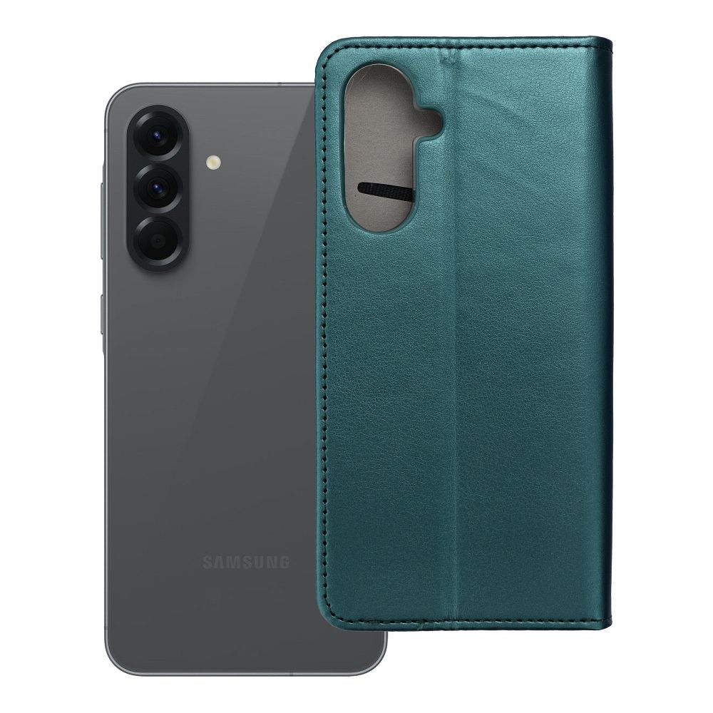 Husa Flip pentru Samsung A56 Smart Magneto Verde inchis