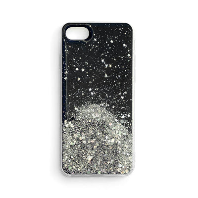 Husa Wozinsky Star Glitter Shining Cover pentru Samsung Galaxy A72 4G Negru