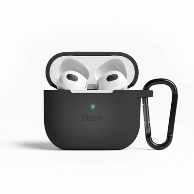 Husa Etteri Silicone pentru AirPods 3 Negru