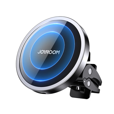 Incarcator Joyroom Car Magnetic Suport Qi Wireless Inductive 15W (Magsafe Compatible pentru iPhone) Negru