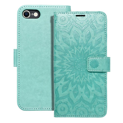 Husa Mezzo Book Flip pentru iPhone 7 / 8 / SE 2020 / SE 2022 Mandala Verde