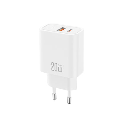 Incarcator priza XO Ce40 PD 20W 1x Usb-c 1x USB Alb