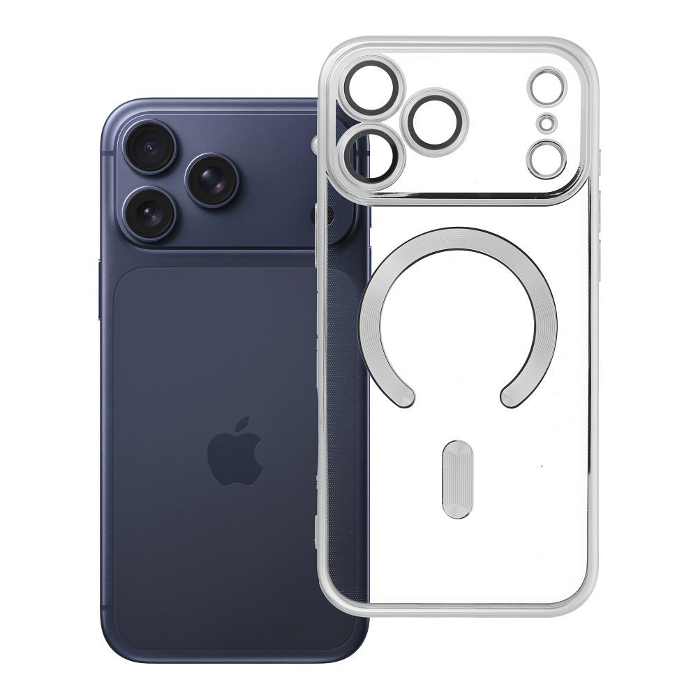 Husa Electro Mag pentru iPhone 18 Pro / 17 Pro Compatible cu Magsafe Argintiu